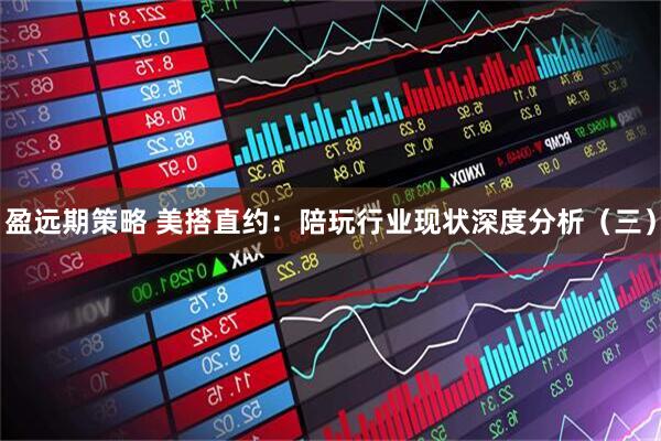 盈远期策略 美搭直约:陪玩行业现状深度分析(三)